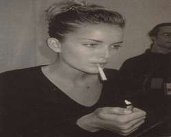 Georgina Grenville smoking